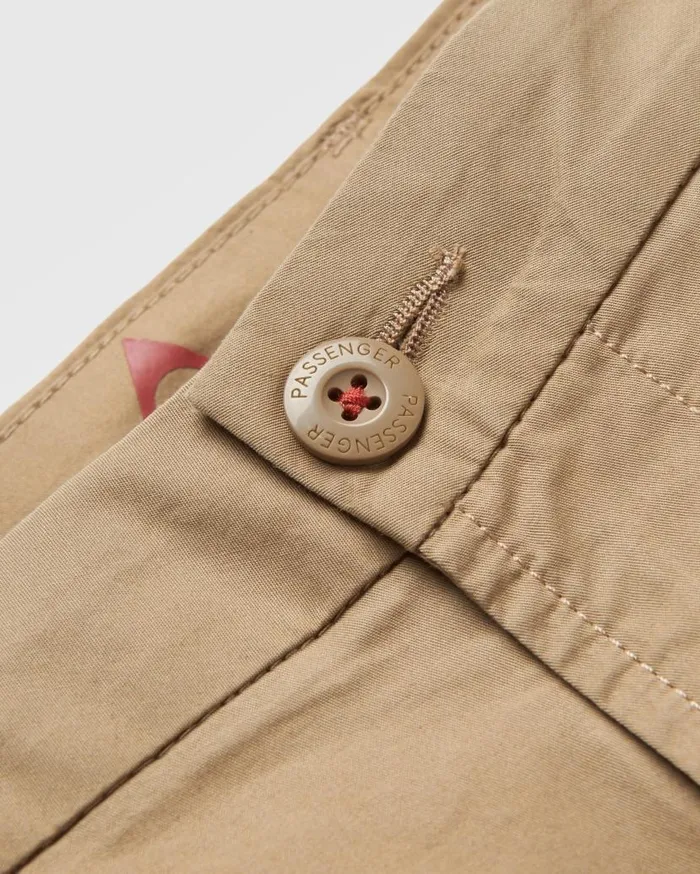 Men Bottoms Passenger 365 Light Organic Cotton Trouser Biscuit Biscuit