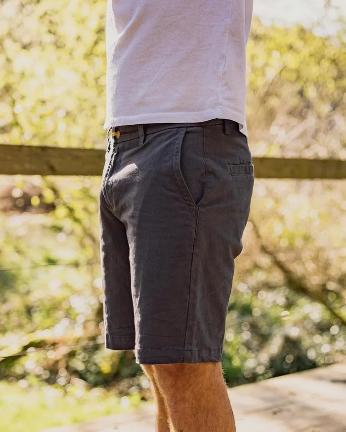 Men Bottoms Passenger 365 Organic Cotton Shorts Charcoal Charcoal