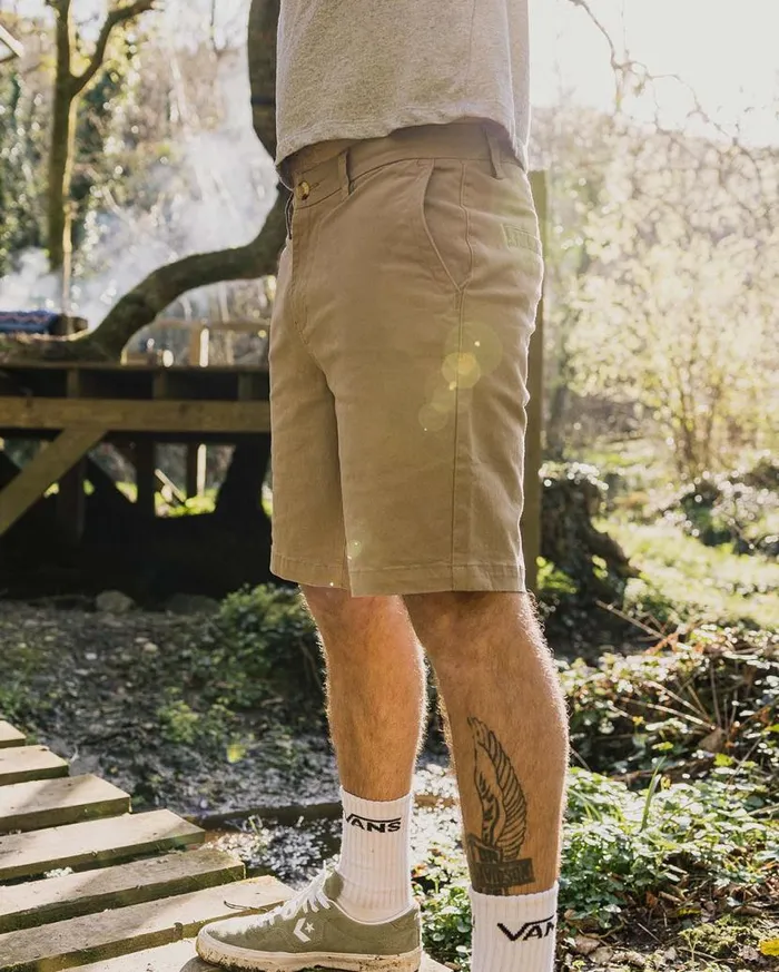 Men Bottoms Passenger 365 Organic Cotton Shorts Chinchilla Brown Chinchilla Brown