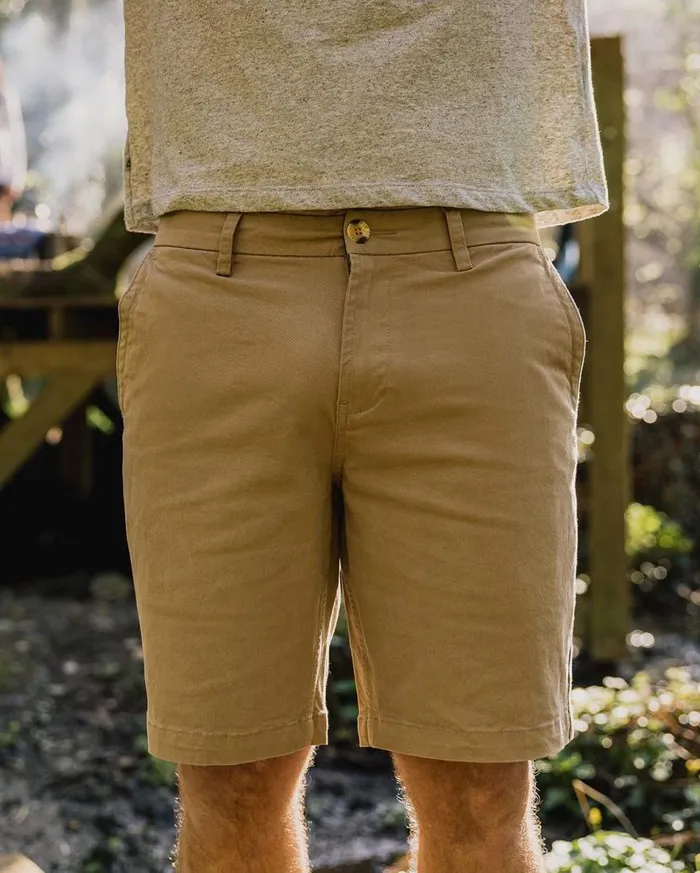 Men Bottoms Passenger 365 Organic Cotton Shorts Chinchilla Brown Chinchilla Brown