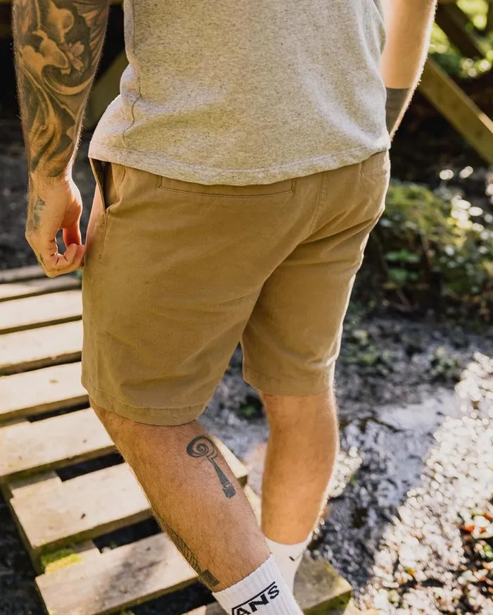 Men Bottoms Passenger 365 Organic Cotton Shorts Chinchilla Brown Chinchilla Brown