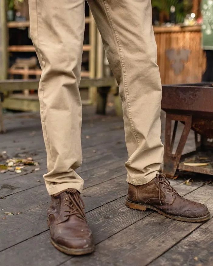 Men Bottoms Passenger 365 Organic Cotton Trouser Chinchilla Brown Chinchilla Brown