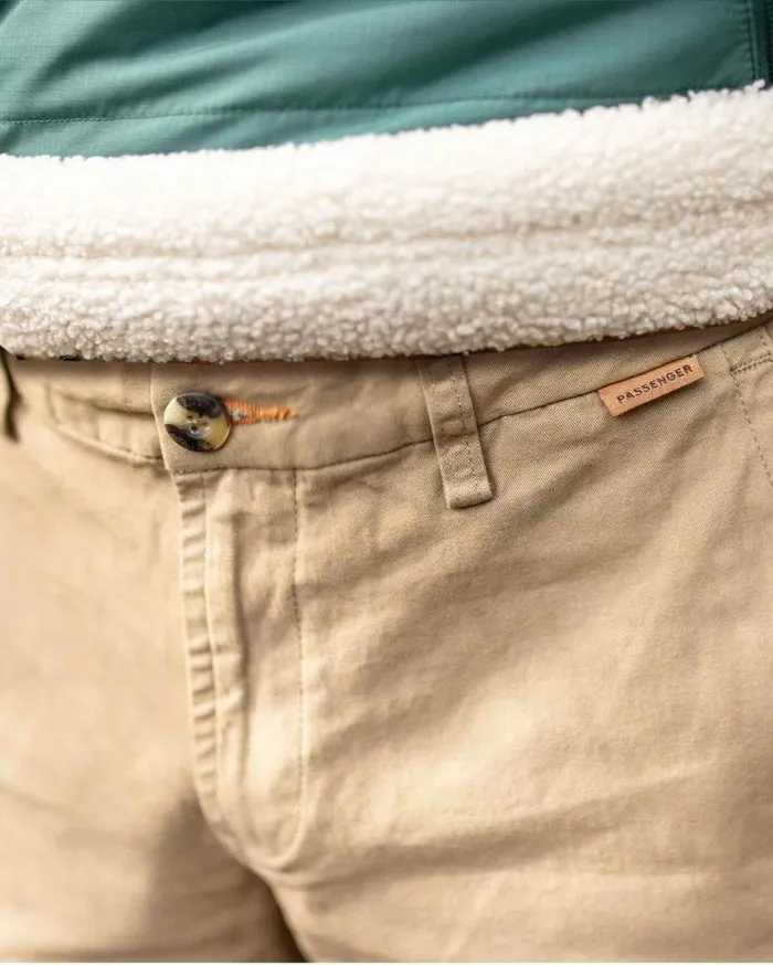 Men Bottoms Passenger 365 Organic Cotton Trouser Chinchilla Brown Chinchilla Brown