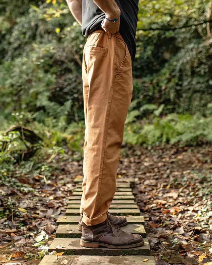 Men Bottoms Passenger 365 Organic Cotton Trouser Coconut Coconut