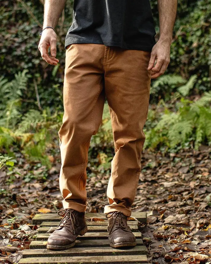 Men Bottoms Passenger 365 Organic Cotton Trouser Coconut Coconut
