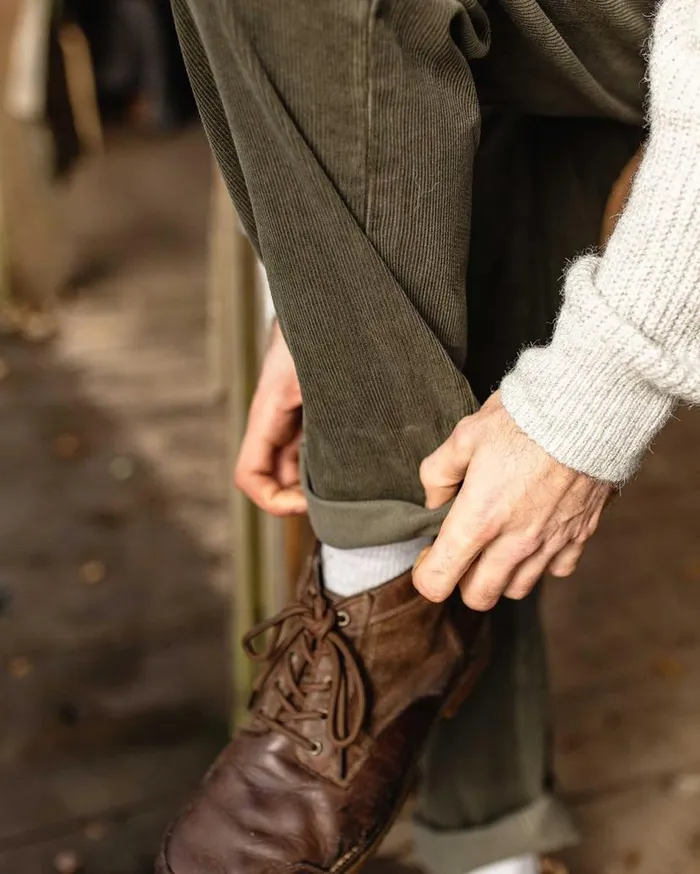 Men Bottoms Passenger Adventurer Cord Trouser Dusty Olive Dusty Olive