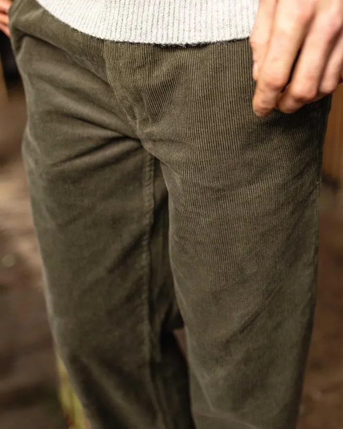 Men Bottoms Passenger Adventurer Cord Trouser Dusty Olive Dusty Olive