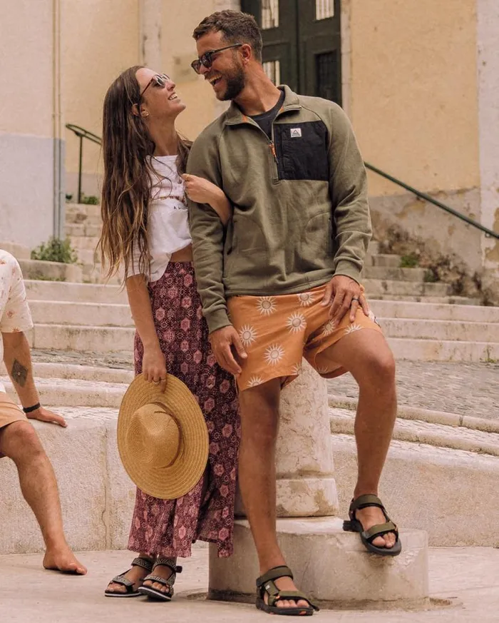Men Bottoms Passenger Cali Cargo Swim Short Sunshine Tangerine Sunshine Tangerine