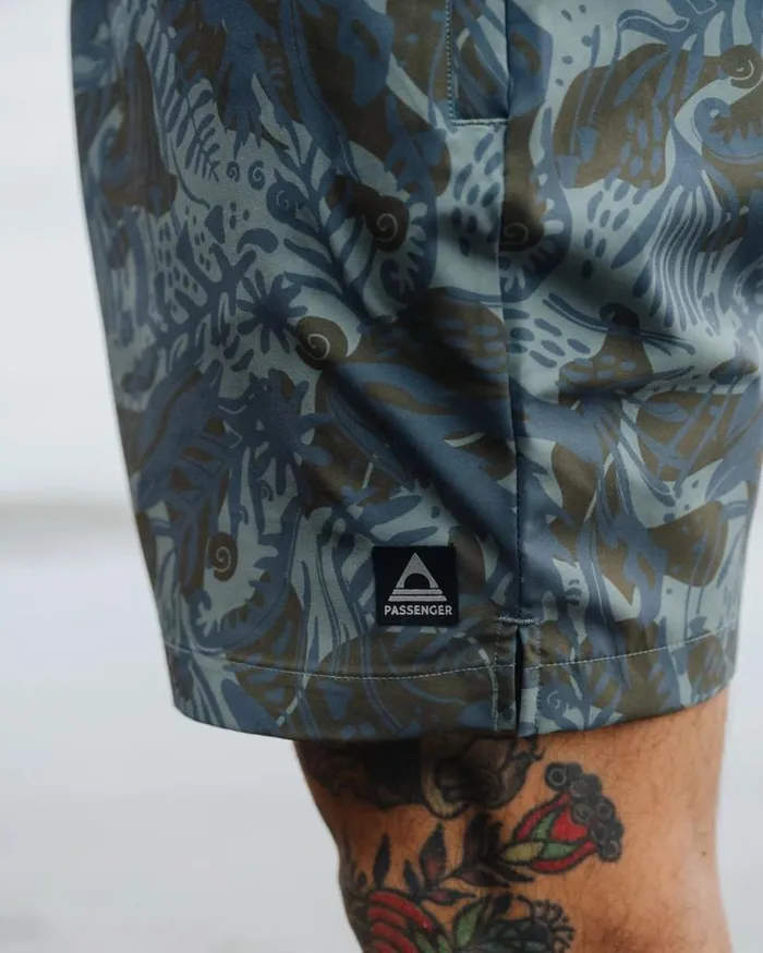 Men Bottoms Passenger Sandune Trail Short Abstract Seaweed Pistachio Abstract Seaweed Pistachio