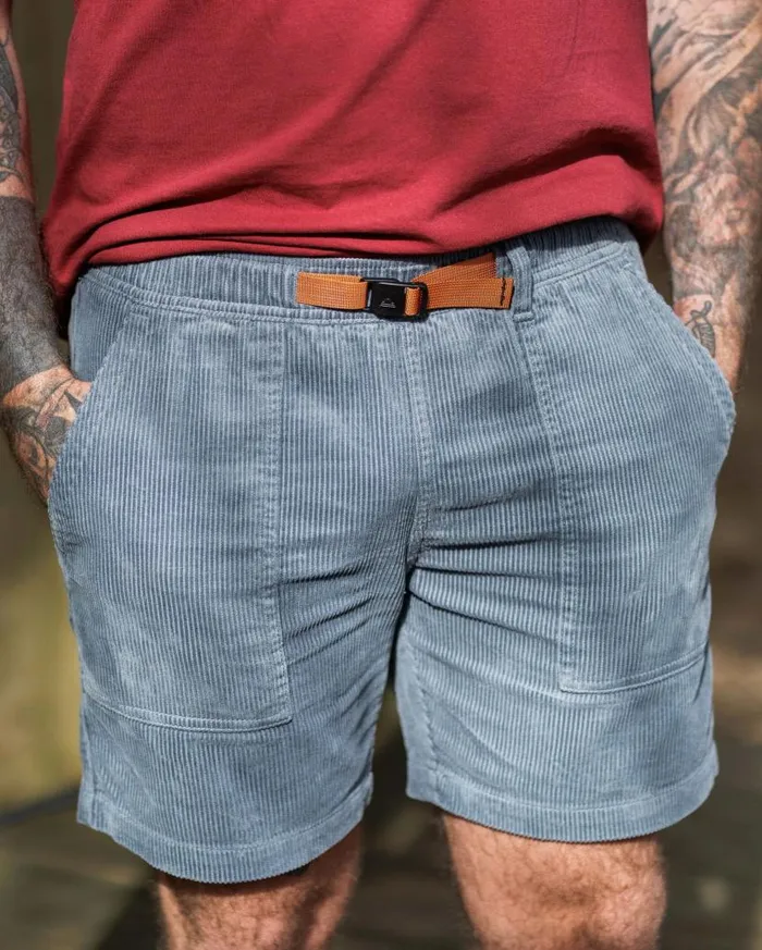 Men Bottoms Passenger Topanga Cord Shorts Storm Grey Storm Grey