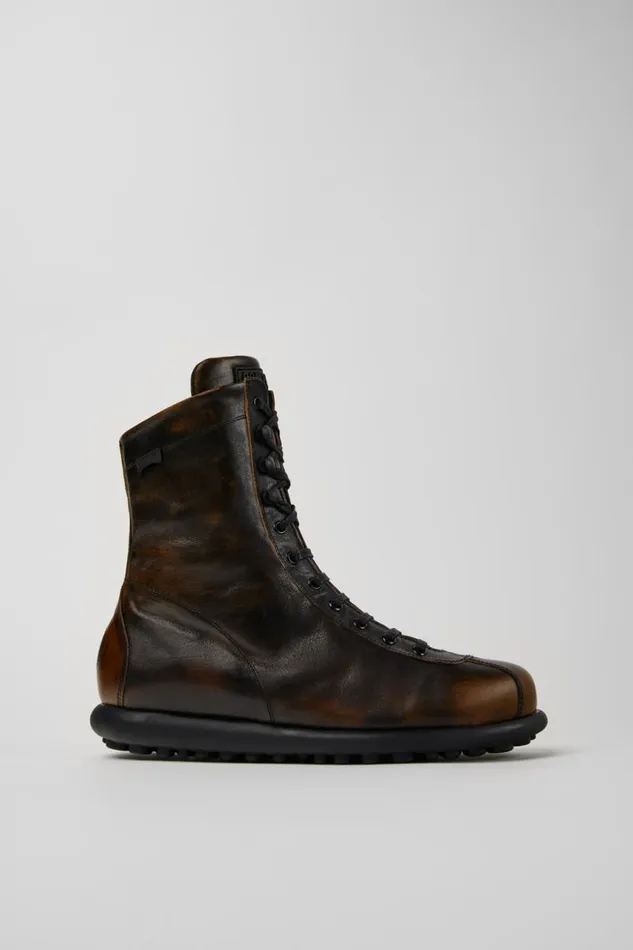 Men Camper Ankle Boots Pelotas Blackbrown Leather Boots Men Camper Ankle Boots Pelotas Blackbrown Leather Boots
