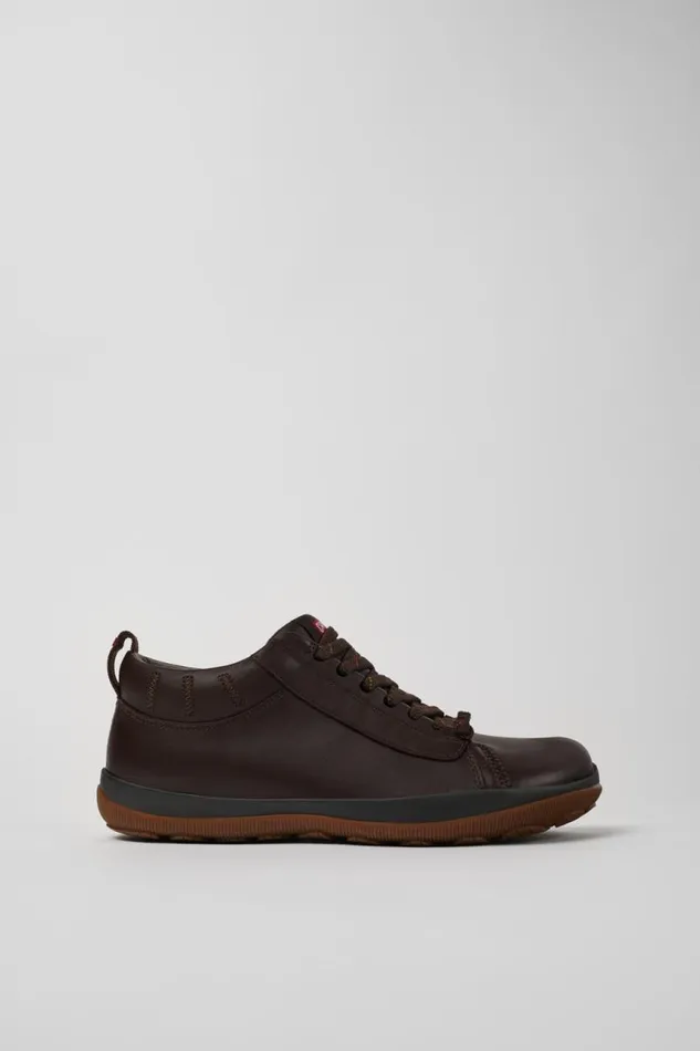 Men Camper Ankle Boots Peu Pista GORETEX Brown Leather Shoes