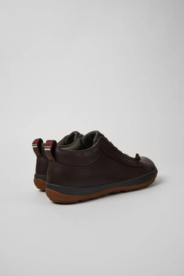 Men Camper Ankle Boots Peu Pista GORETEX Brown Leather Shoes