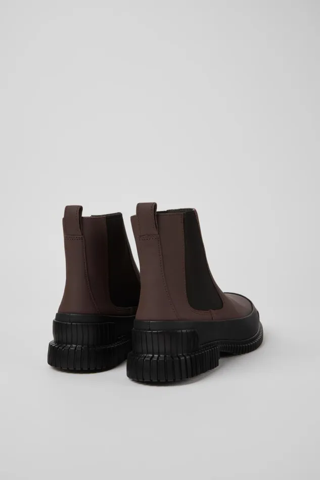 Men Camper Ankle Boots Pix Brown And Black Leather Chelsea Boots Men Camper Ankle Boots Pix Brown And Black Leather Chelsea Boots