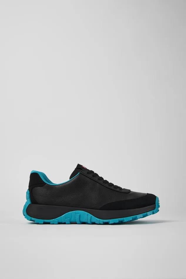 Men Camper Casual Shoes Drift Trail VIBRAM Black Leather And Nubuck Sneakers Men Camper Casual Shoes Drift Trail VIBRAM Black Leather And Nubuck Sneakers