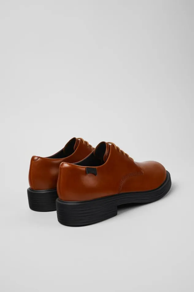 Men Camper Formal Shoes Dean Brown Leather Shoe Men Camper Formal Shoes Dean Brown Leather Shoe