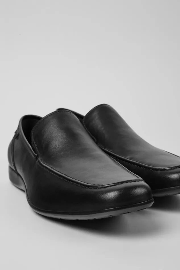 Men Camper Formal Shoes Mauro Black Leather Shoes