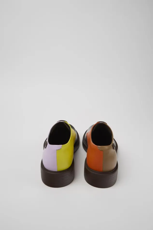 Men Camper Formal Shoes Twins Brown Leather Shoes Men Camper Formal Shoes Twins Brown Leather Shoes