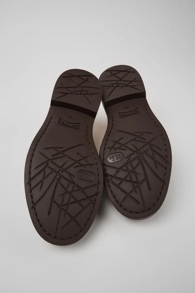 Men Camper Formal Shoes Twins Brown Leather Shoes Men Camper Formal Shoes Twins Brown Leather Shoes