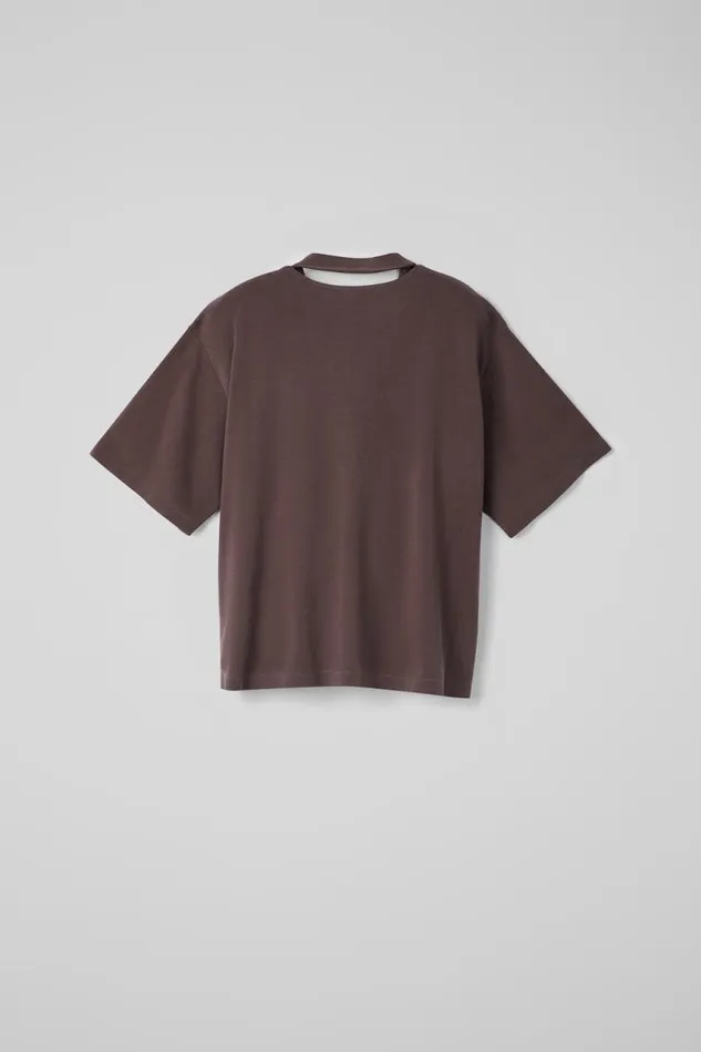 Men Camper Jersey TShirt Dusty Brown Organic Cotton TShirt Men Camper Jersey TShirt Dusty Brown Organic Cotton TShirt