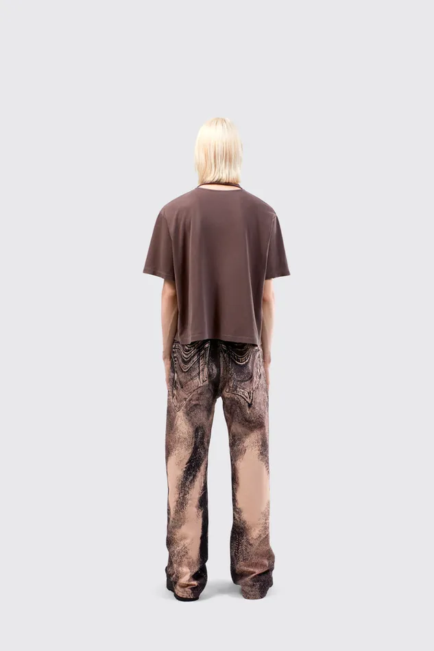 Men Camper Jersey TShirt Dusty Brown Organic Cotton TShirt Men Camper Jersey TShirt Dusty Brown Organic Cotton TShirt