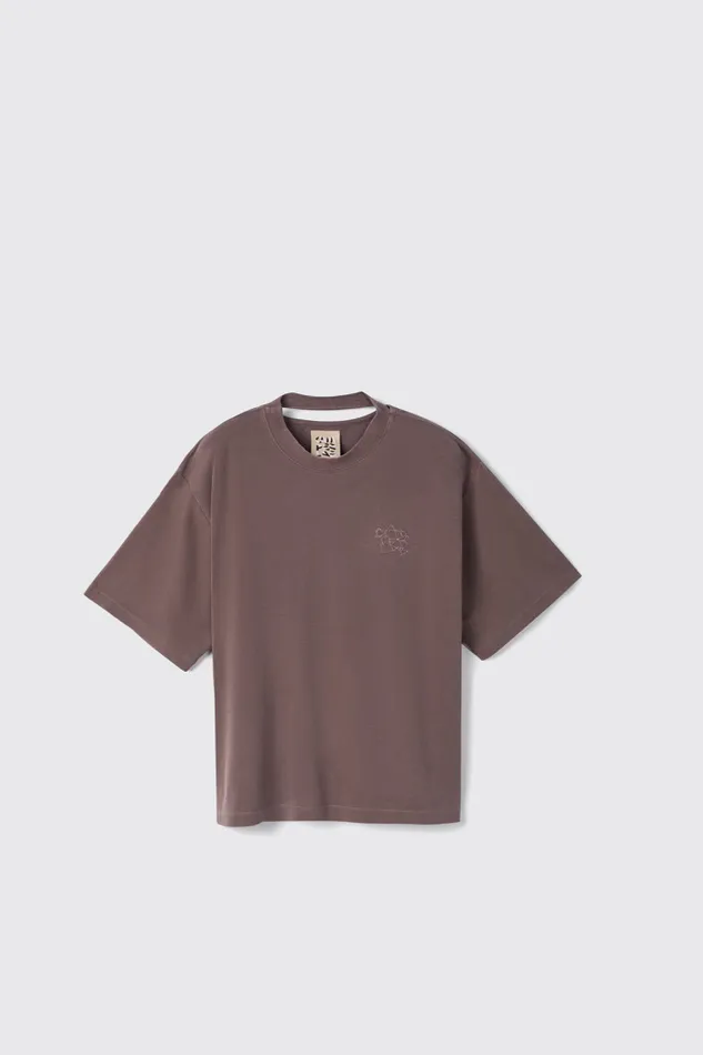 Men Camper Jersey TShirt Dusty Brown Organic Cotton TShirt Men Camper Jersey TShirt Dusty Brown Organic Cotton TShirt