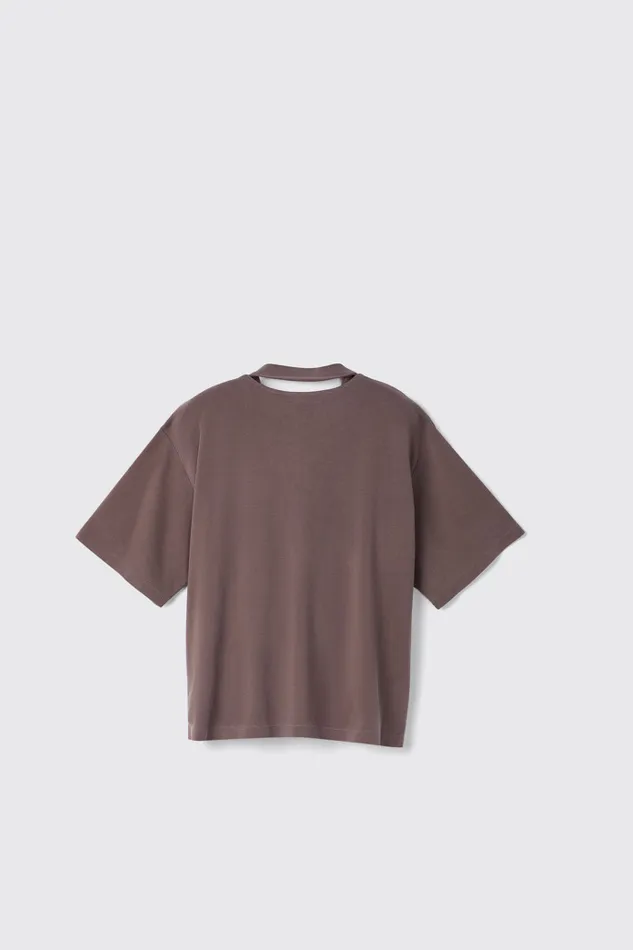 Men Camper Jersey TShirt Dusty Brown Organic Cotton TShirt Men Camper Jersey TShirt Dusty Brown Organic Cotton TShirt