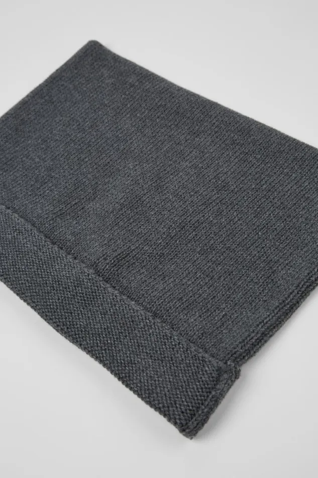 Men Camper Knit Knit Hat Gray Melange Knit Hat One Size Men Camper Knit Knit Hat Gray Melange Knit Hat One Size