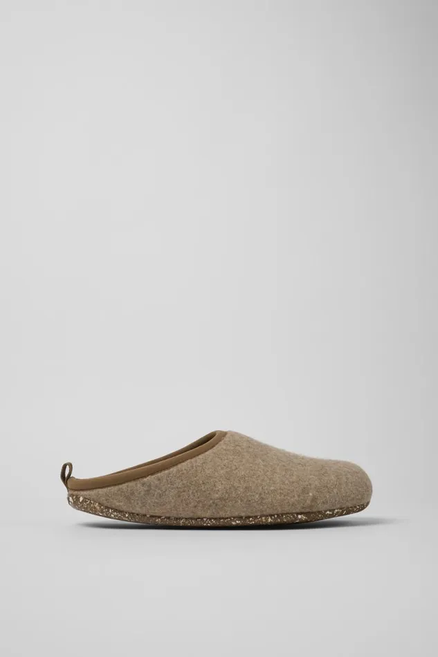 Men Camper Non Leather Shoes Wabi Brown Slippers Men Camper Non Leather Shoes Wabi Brown Slippers
