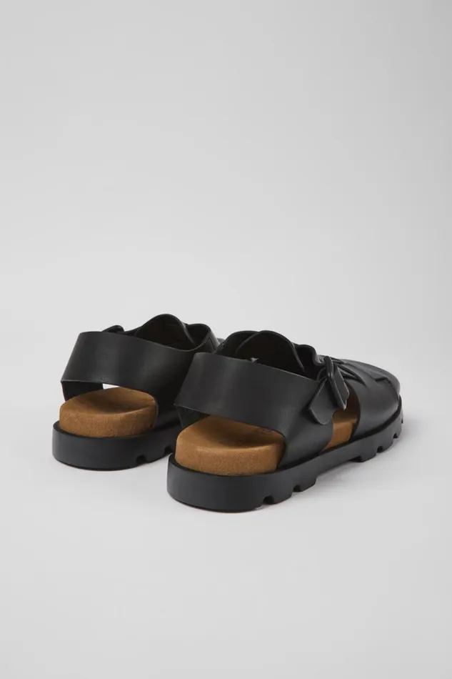 Men Camper Sandals Brutus Sandal Black Leather Sandals Men Camper Sandals Brutus Sandal Black Leather Sandals