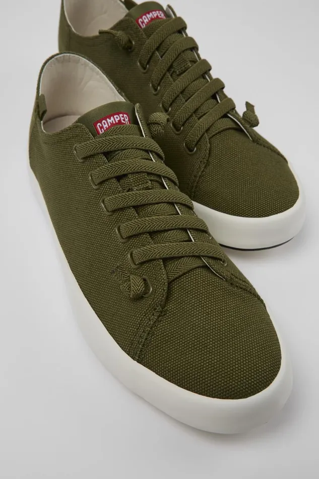 Men Camper Sneakers Andratx Green Textile Sneaker