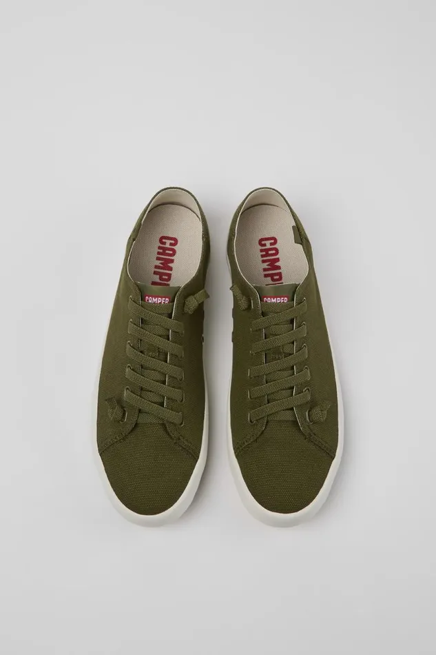 Men Camper Sneakers Andratx Green Textile Sneaker Men Camper Sneakers Andratx Green Textile Sneaker