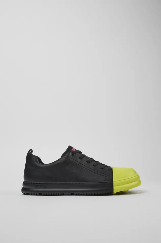 Men Camper Sneakers Junction Runner Black Leather Sneakers Men Camper Sneakers Junction Runner Black Leather Sneakers