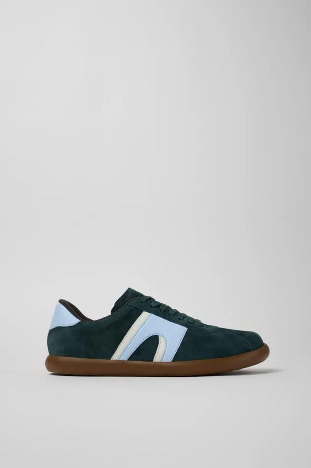 Men Camper Sneakers Pelotas Soller Green NubuckLeather Sneaker Men Camper Sneakers Pelotas Soller Green NubuckLeather Sneaker