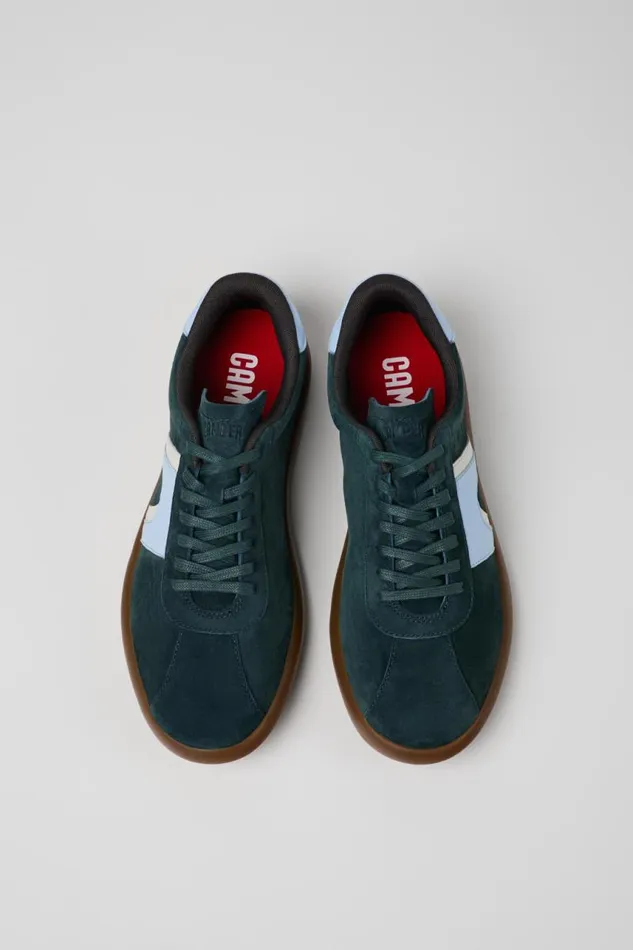 Men Camper Sneakers Pelotas Soller Green NubuckLeather Sneaker Men Camper Sneakers Pelotas Soller Green NubuckLeather Sneaker