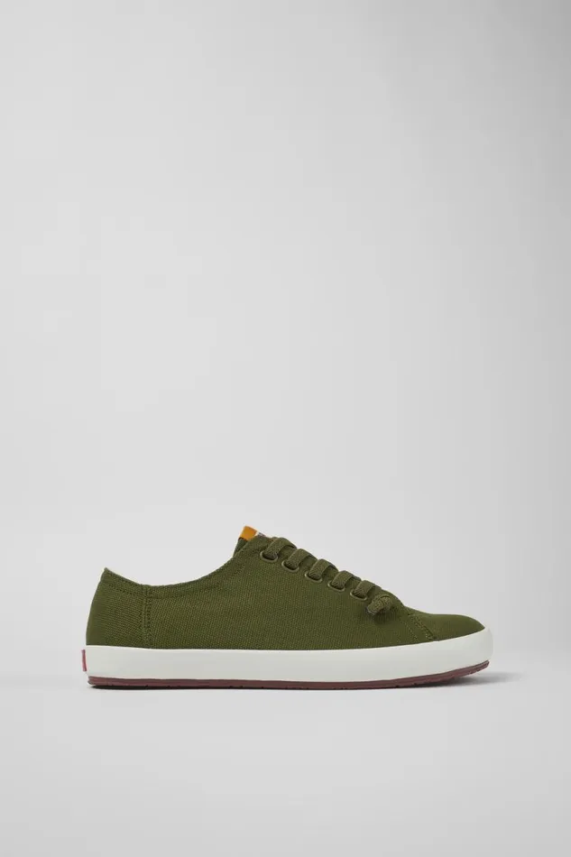 Men Camper Sneakers Peu Rambla Green Textile Sneaker Men Camper Sneakers Peu Rambla Green Textile Sneaker
