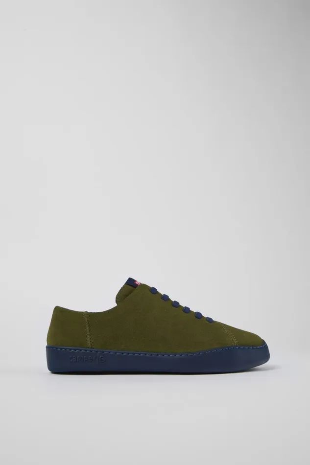 Men Camper Sneakers Peu Touring Green Nubuck Sneaker Men Camper Sneakers Peu Touring Green Nubuck Sneaker