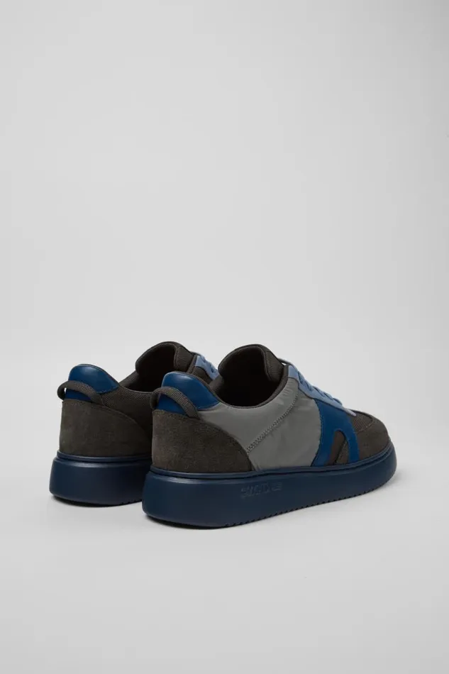 Men Camper Sneakers Runner K21 Gray Textile And Nubuck Sneakers Men Camper Sneakers Runner K21 Gray Textile And Nubuck Sneakers