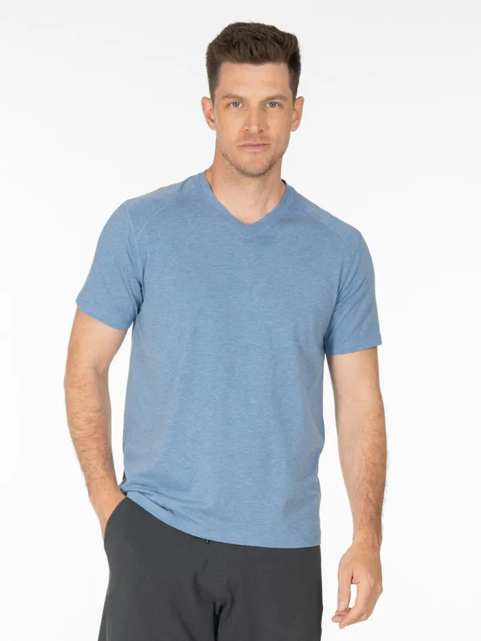 Men Carrollton Fitness VNeck TShirt Tasc Performance Short Sleeve TShirts