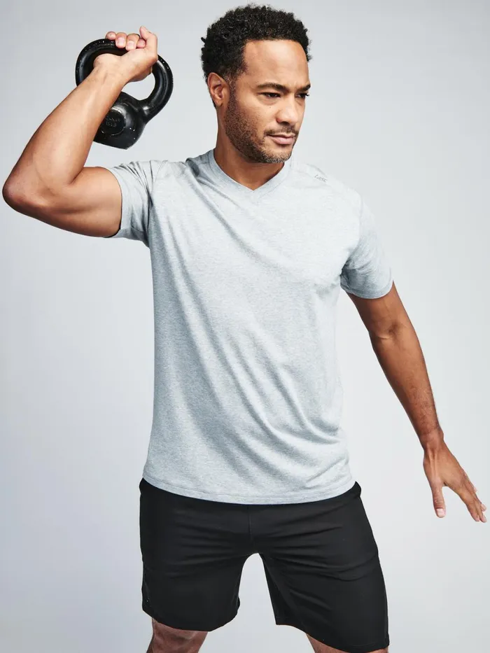 Men Carrollton Fitness VNeck TShirt Tasc Performance Short Sleeve TShirts