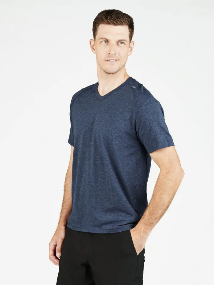 Men Carrollton Fitness VNeck TShirt Tasc Performance Short Sleeve TShirts