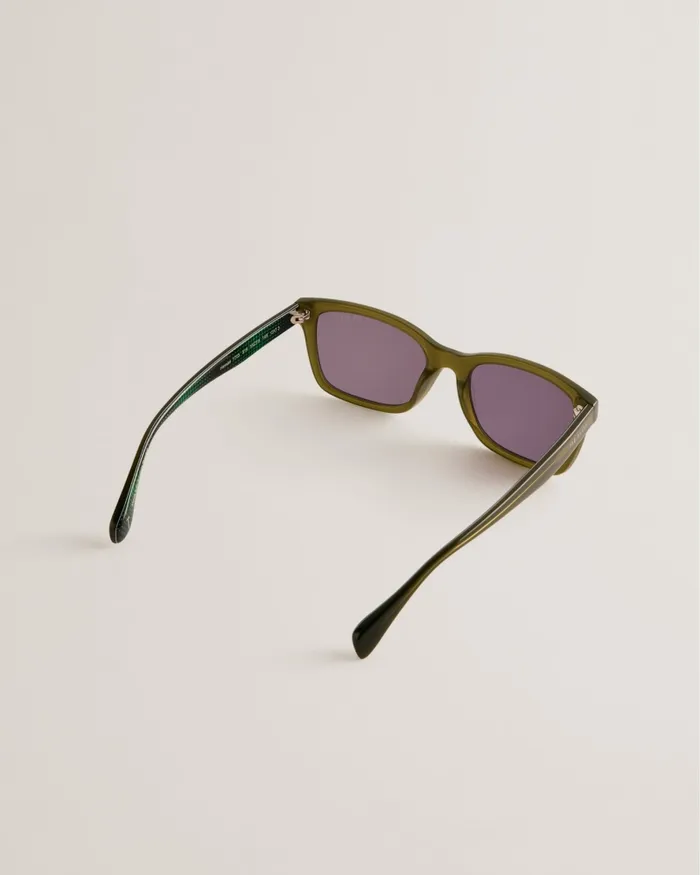 Men CHRIIS 8211 Transparent Square Frame Sunglasses Khaki Ted Baker Sunglasses