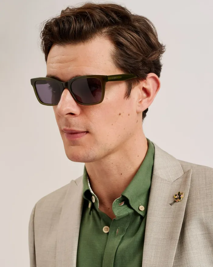 Men CHRIIS 8211 Transparent Square Frame Sunglasses Khaki Ted Baker Sunglasses Men CHRIIS 8211 Transparent Square Frame Sunglasses Khaki Ted Baker Sunglasses