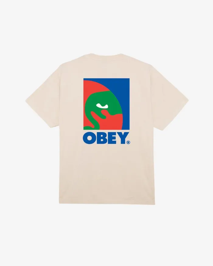 Men CIRCULAR ICON HEAVYWEIGHT TSHIRT White OBEY Clothing TSHIRTS