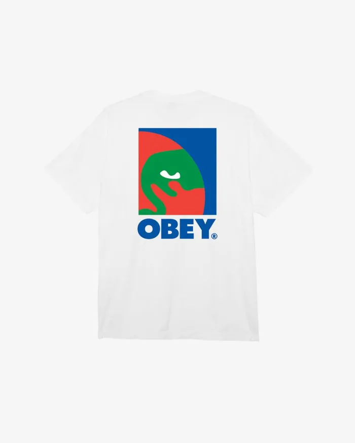 Men CIRCULAR ICON HEAVYWEIGHT TSHIRT White OBEY Clothing TSHIRTS