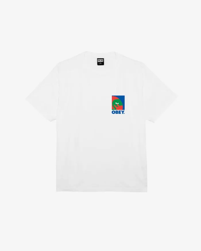 Men CIRCULAR ICON HEAVYWEIGHT TSHIRT White OBEY Clothing TSHIRTS