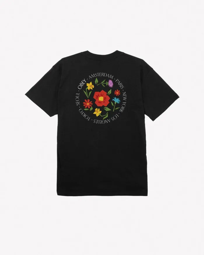 Men CITY FLOWERS CLASSIC TSHIRT White OBEY Clothing TSHIRTS
