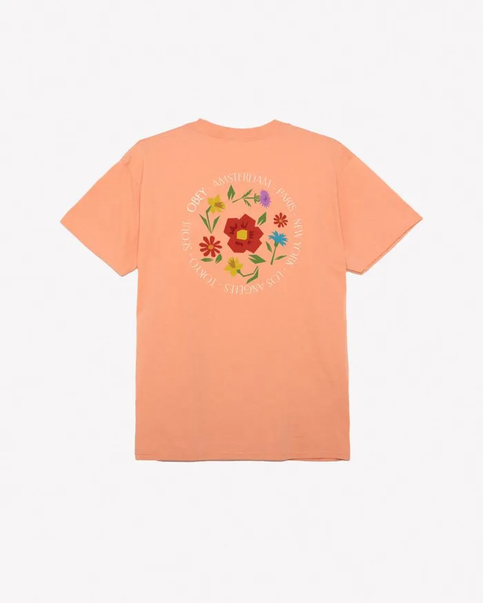 Men CITY FLOWERS CLASSIC TSHIRT White OBEY Clothing TSHIRTS