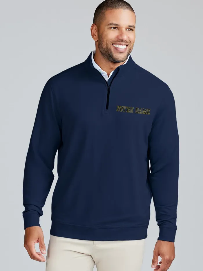 Men Cloud French Terry Quarter Zip 8211 Notre Dame Tasc Performance Quarter Zips