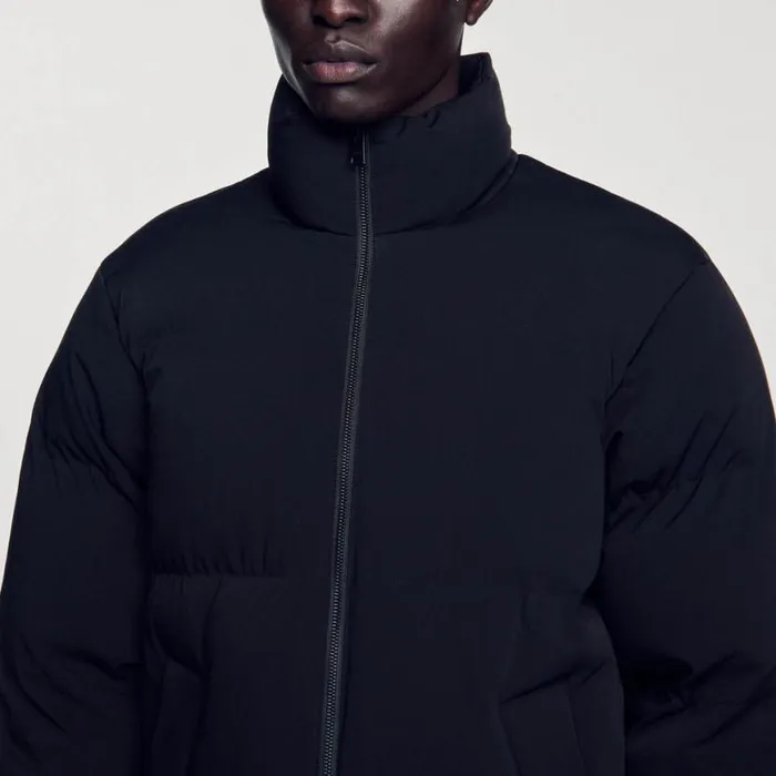 Men Coats SANDRO Oversized Puffer Jacket Black